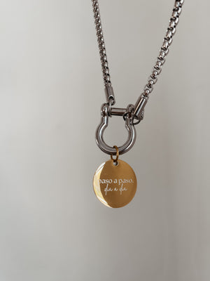 
                  
                    Silver Paso a paso signature necklace
                  
                