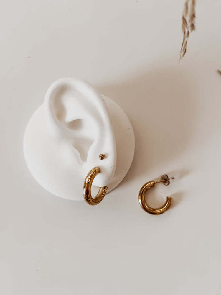 
                  
                    Smaller classic hoops
                  
                