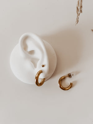 
                  
                    Smaller classic hoops
                  
                
