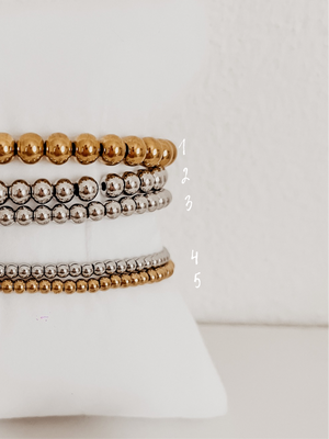 
                  
                    Beaded stainless steel bracelets
                  
                