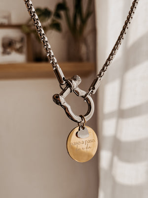 
                  
                    Silver Paso a paso signature necklace
                  
                