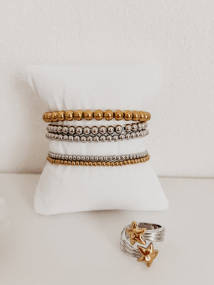 
                  
                    Beaded stainless steel bracelets
                  
                