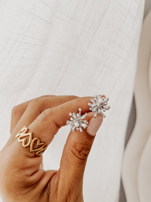 
                  
                    Silver celeste studs
                  
                