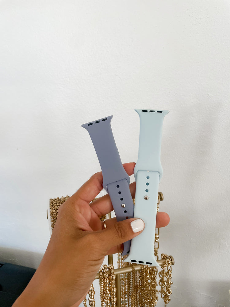 Blues silicone watch band
